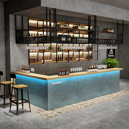 3Retro bar bar table corner music dining bar ball cafe reception desk commercial industrial style