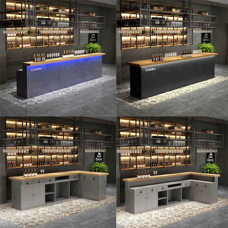 3Retro bar bar table corner music dining bar ball cafe reception desk commercial industrial style