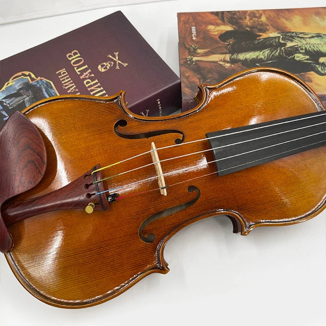 MMOOKA 4/4 Violin Professional Musical Instrument Hand Made Violin With Carbon Bow Case