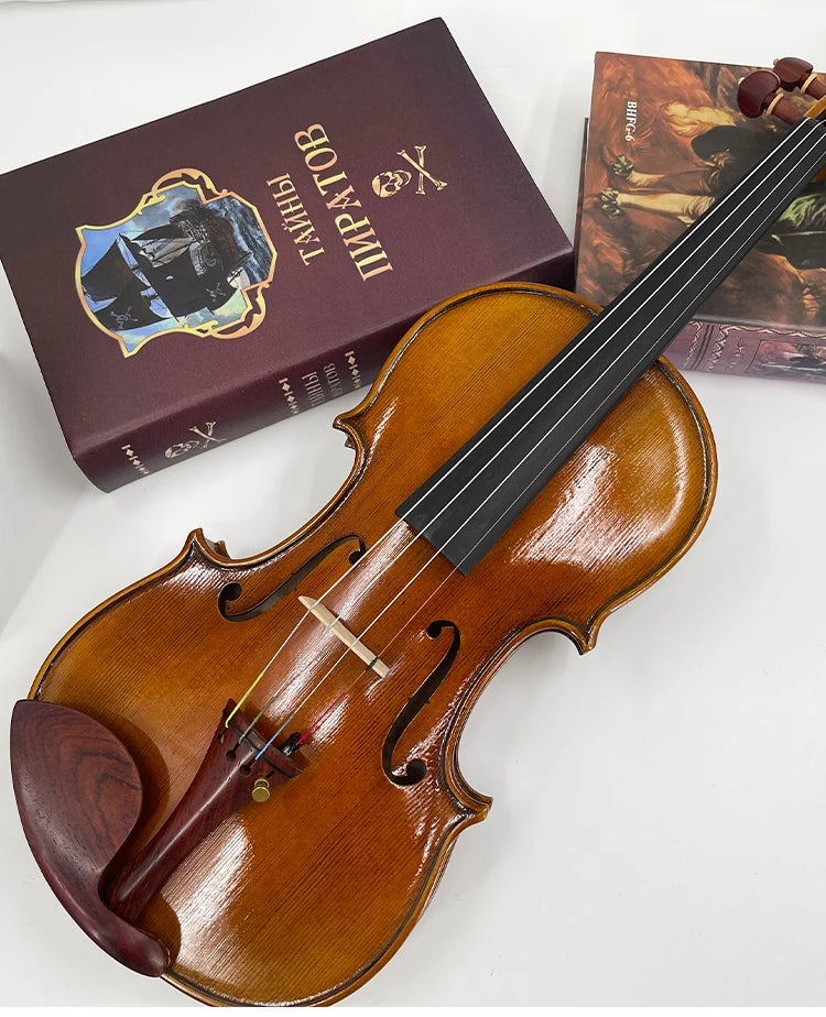 MMOOKA 4/4 Violin Professional Musical Instrument Hand Made Violin With Carbon Bow Case