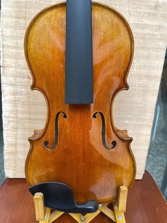 4/4 handmade violin fabulous tone aged wood nice flamed maple back with case