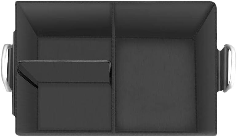 ANTNX Car trunk storage box Foldable with handle organizer (black) large