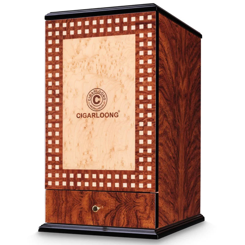 450x270x495mm Solid Wood Cigar Humidor Large-capacity 300 Cedar Wood Multi-layer Professional Mellow Cigarettes Humidor Cabinet