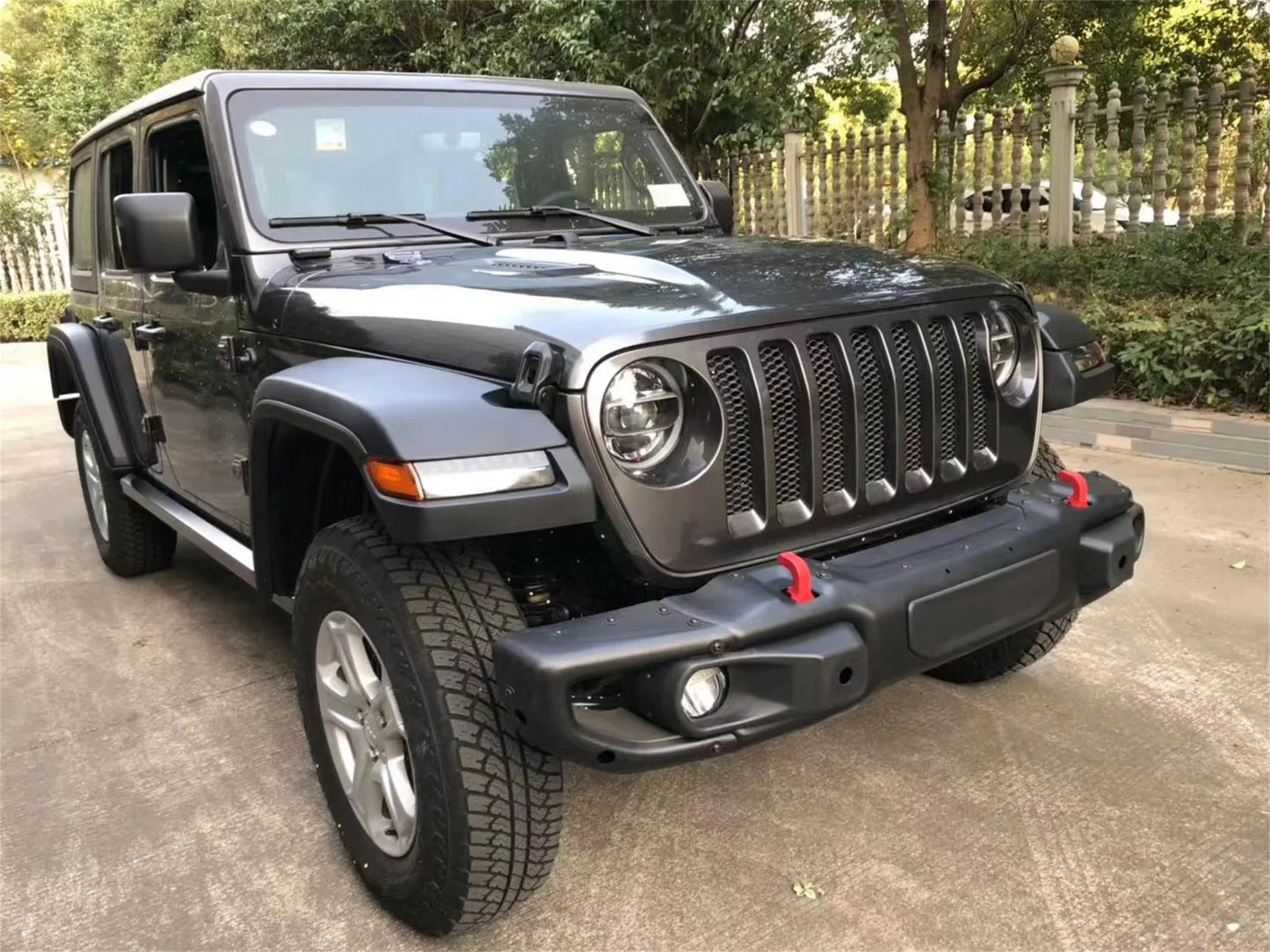 4Pcs/Set High Fender Flares Wheel Eyebrow With LED Lamp Accessories  For Jeep Wrangler JL 2018+  JL1152 LantSun