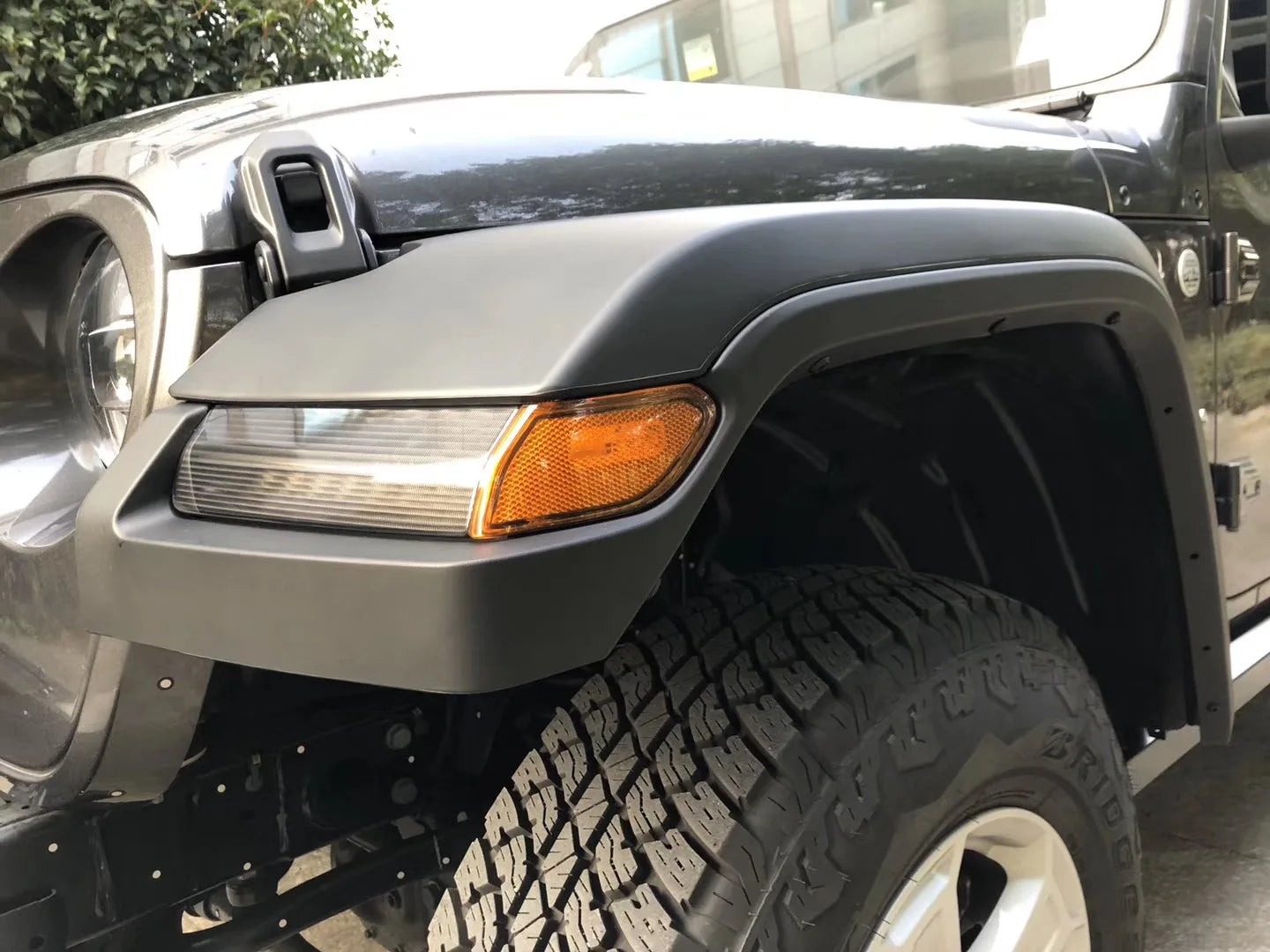 4Pcs/Set High Fender Flares Wheel Eyebrow With LED Lamp Accessories  For Jeep Wrangler JL 2018+  JL1152 LantSun
