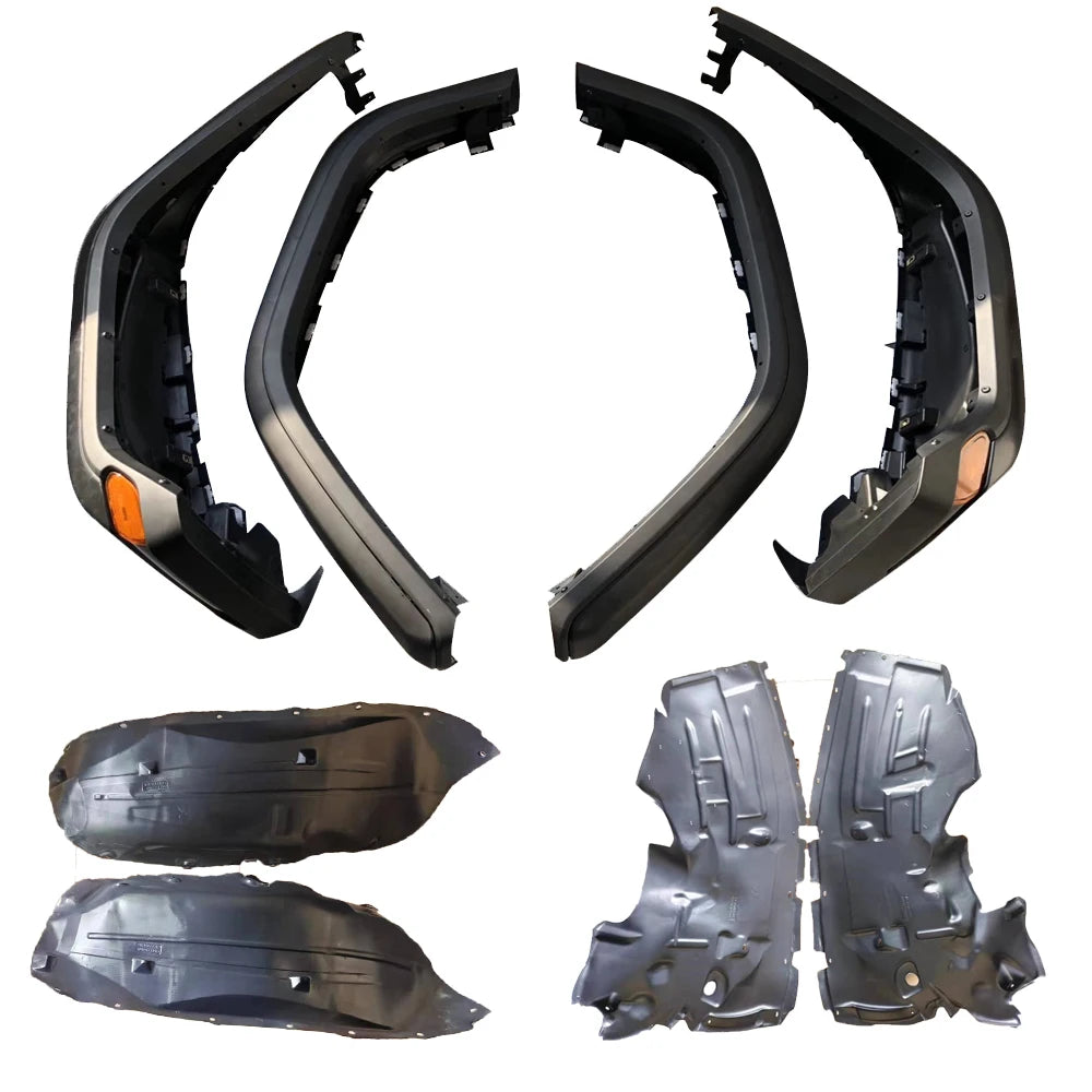 4Pcs/Set High Fender Flares Wheel Eyebrow With LED Lamp Accessories  For Jeep Wrangler JL 2018+  JL1152 LantSun
