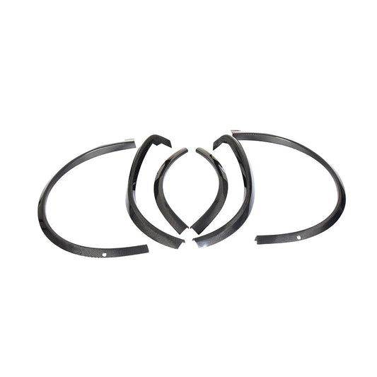 4pcs/set Carbon Fiber Wheel Eyebrow Arch Trim for Model X 2016 2017 2018