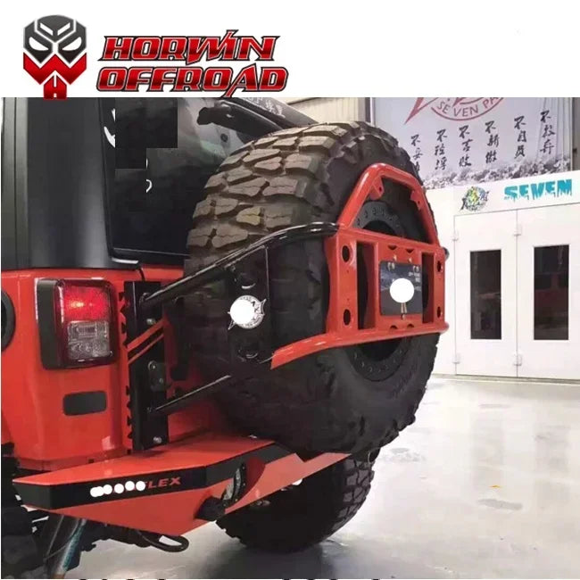 4x4 Accessories Defender Spare Tire Carrier For Wrangler JK 07-17