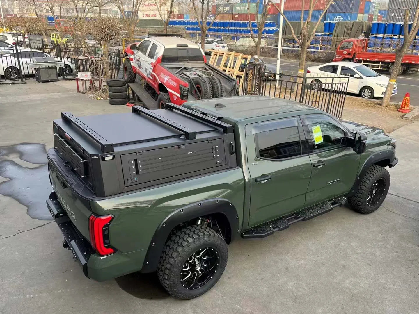 4x4 Pickup Accessories Aluminum Alloy Truck Bed Rack System Tundra Hardtop Topper Canopy for