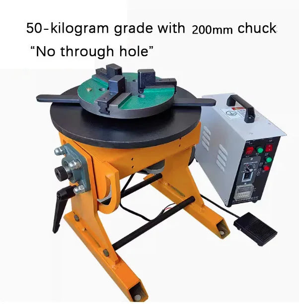 50-200 kilogram grade small flange girth weld argon arc welding automatic welding equipment turnover positioner rotary table