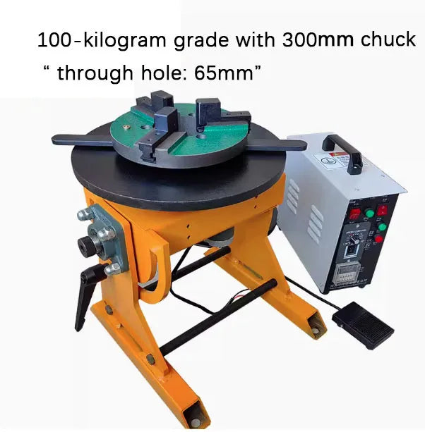 50-200 kilogram grade small flange girth weld argon arc welding automatic welding equipment turnover positioner rotary table
