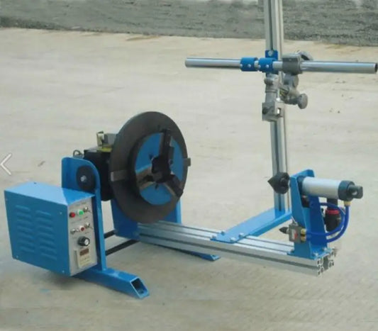 50KG welding positioner with WP-200 chuck for circle workpiece portable turntble equipment with air cylinder