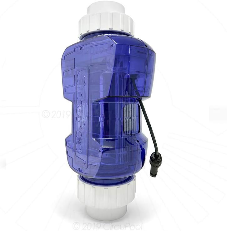 CircuPool EDGE40 Salt Chlorine Generator | USA-Made | 7 Year Manufacturer Warranty | No DIY Install Penalty | 1.7 lb CL Output | Electronic Salt Chlorinator System for Pools up to 40,000 Gallons