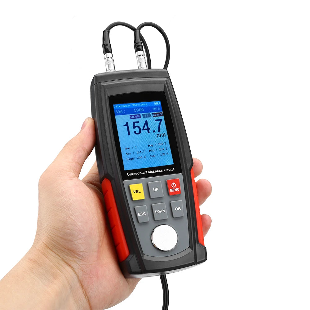 5PCS WINTACT Ultrasonic Thickness Gauge WT100A High Precision Tester Width Measuring Instruments LCD Display Thickness Gauge