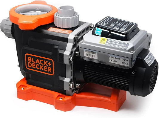 BLACK+DECKER Variable Speed Pool Pump Inground with Filter Basket, 1.5 HP