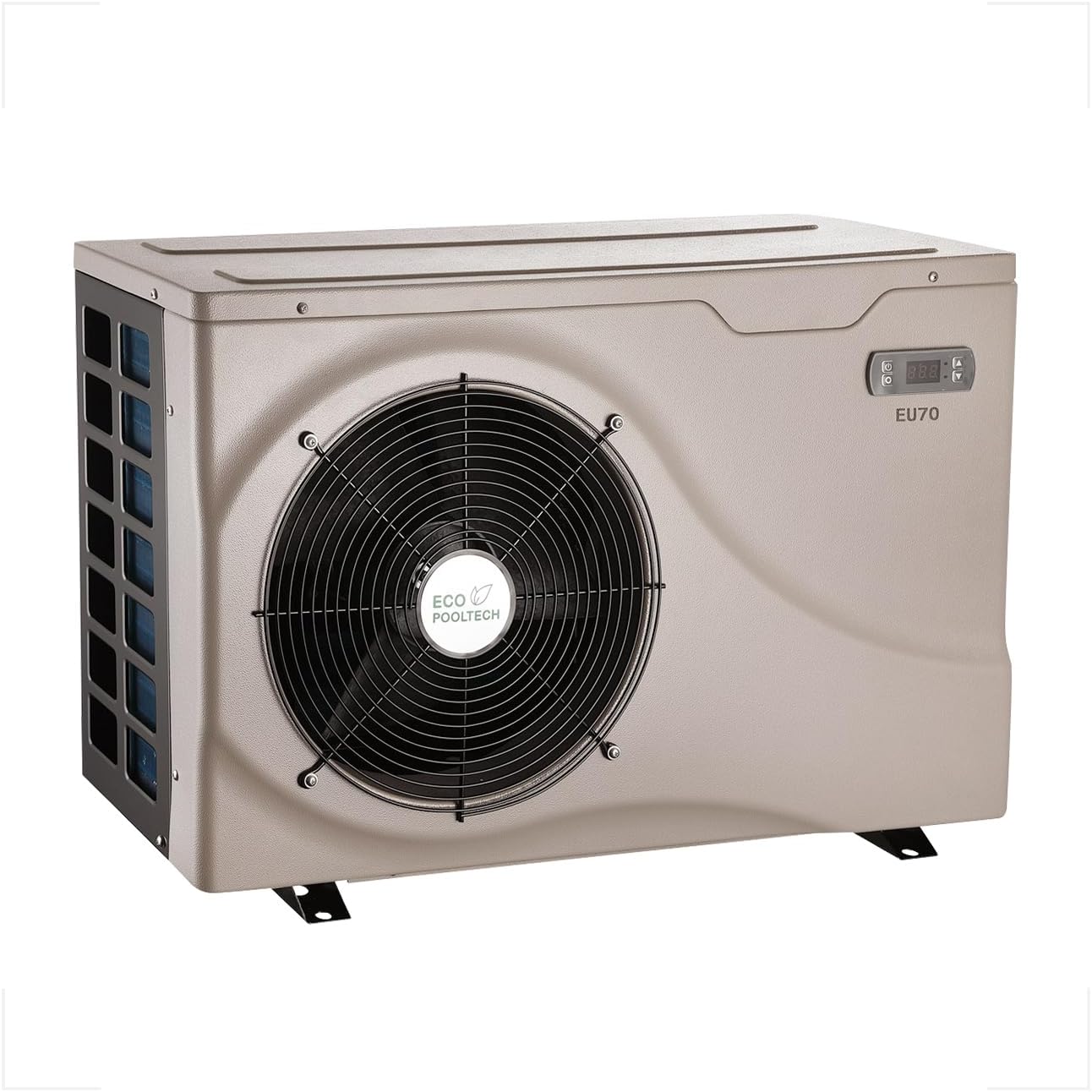 Portable Small Electric Heat Pump Pool Heater,Max 11568BTU Up to 2000 gallons Above Ground Pool Heaters, Fits 8"/11" Foot Swimming Pool Heat Pumps,110V~120V/60Hz