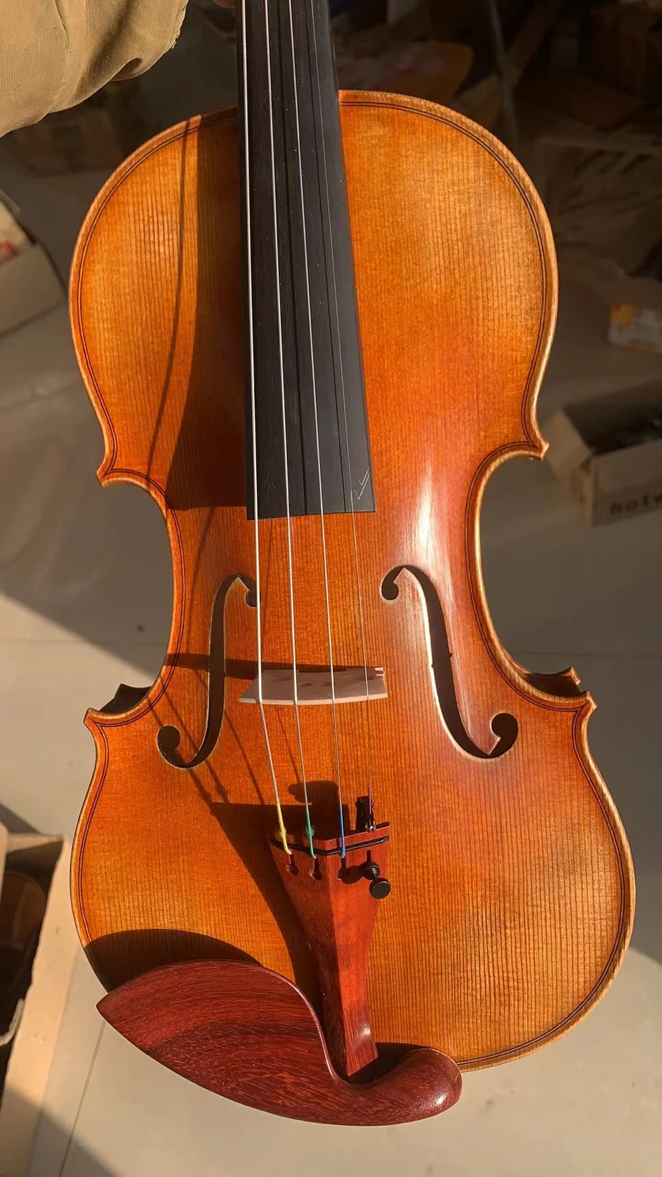 MMOOKA 80 years old spruce！all European Wood 4/4 3/4 Stradivarius Violin violino Best Tone! Professionally Playing Acoustic Instruments