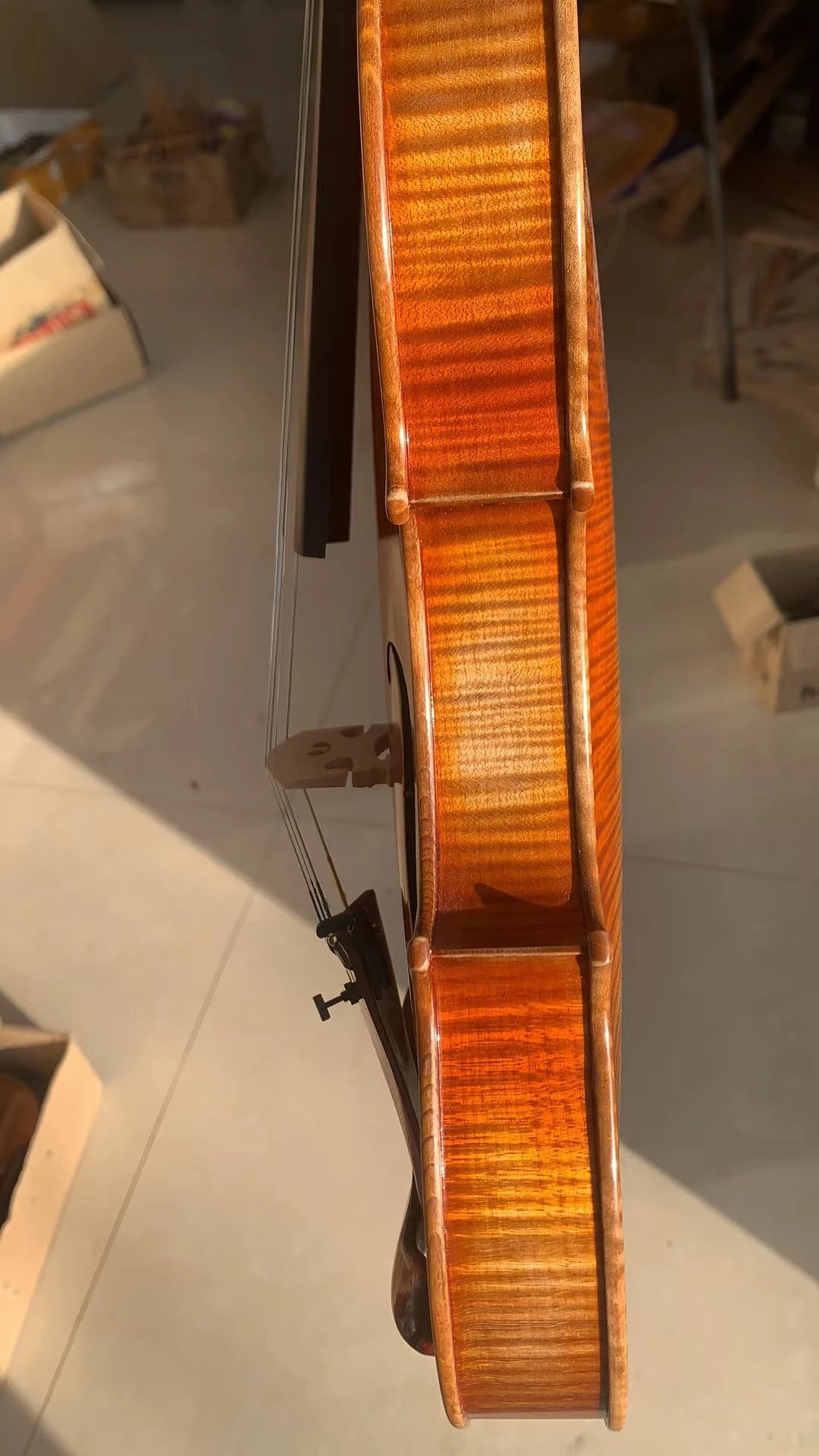MMOOKA 80 years old spruce！all European Wood 4/4 3/4 Stradivarius Violin violino Best Tone! Professionally Playing Acoustic Instruments