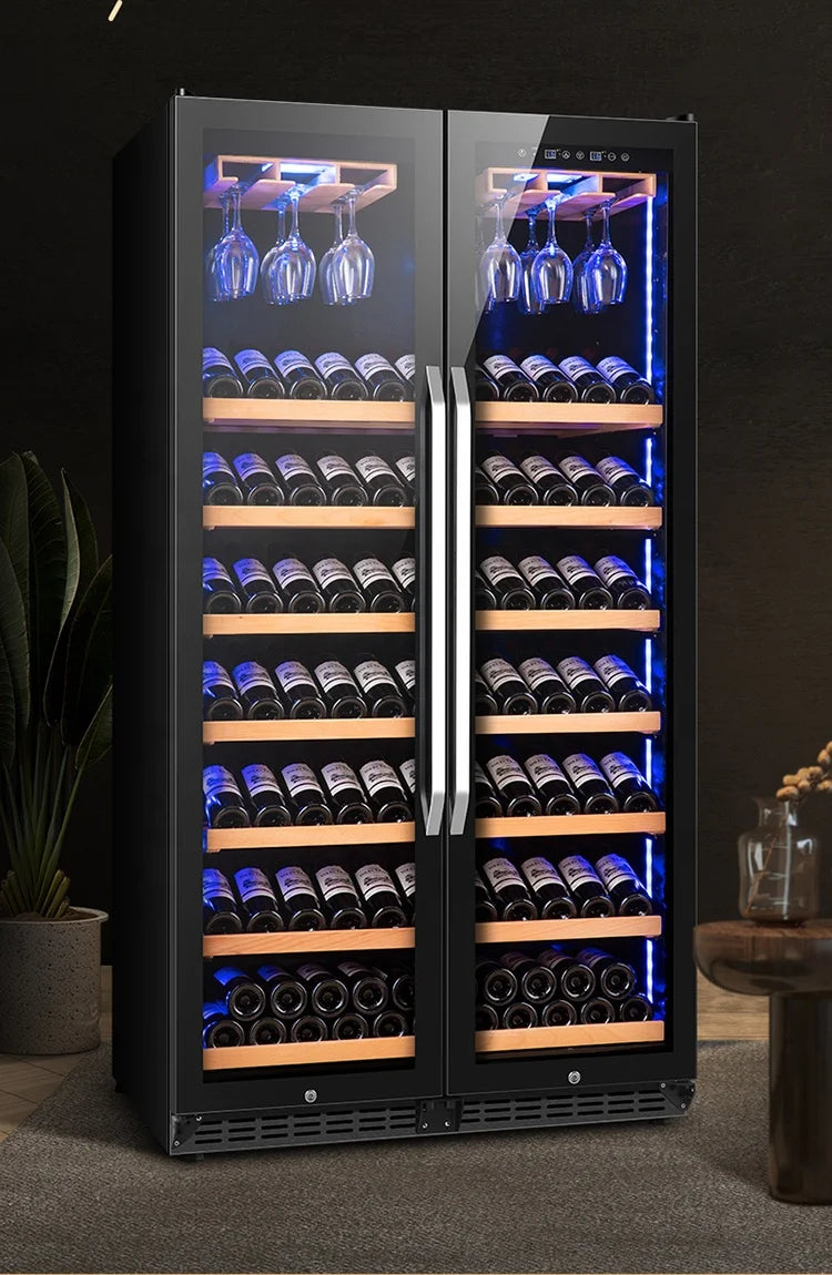 800L Electric Wine Coolers With Smart Temperature Control System Glass Door Dual Zone Wine Chiller