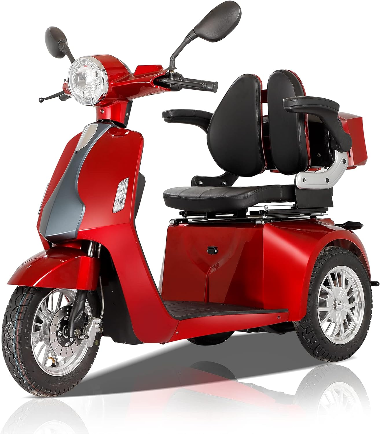 800W Heavy Duty Mobility Scooters for Seniors & Adults 500lbs Capacity - All Terrain Electric Powered Scooter - Fast Mobility Scooter for Travel, Elderly w/ 360 Swivel Seat