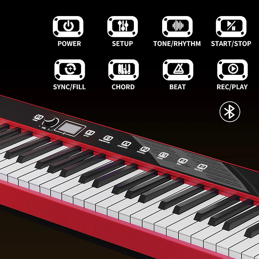 88 Hammer Weighted Keys Musical Keyboard Professional Midi Controller Electronic Piano Music Synthesizer Digital Instruments
