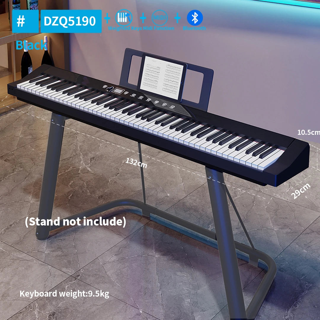 88 Hammer Weighted Keys Musical Keyboard Professional Midi Controller Electronic Piano Music Synthesizer Digital Instruments