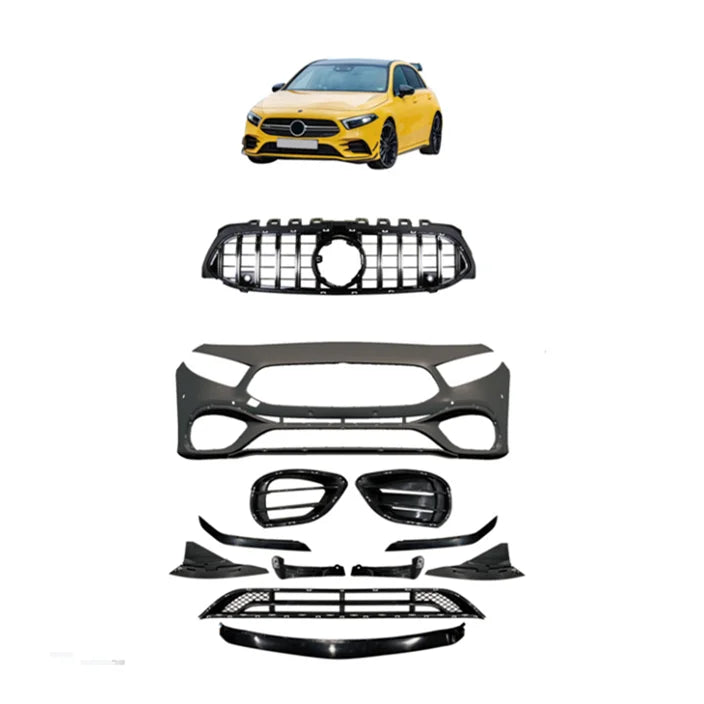 AMG A45 Style Body Kit Front stoßstange Für Mercedes W177 A180 A250 A35 Facelift Mercedes AMG A45 W177 BodyKit