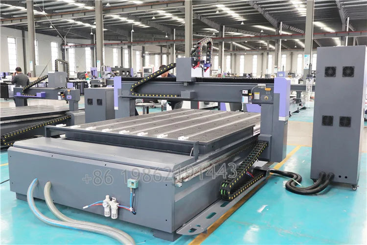 ATC 9KW Spindle Servo Motor Cnc Router With Auto Tool Changer CNC Wood Cutter Machine