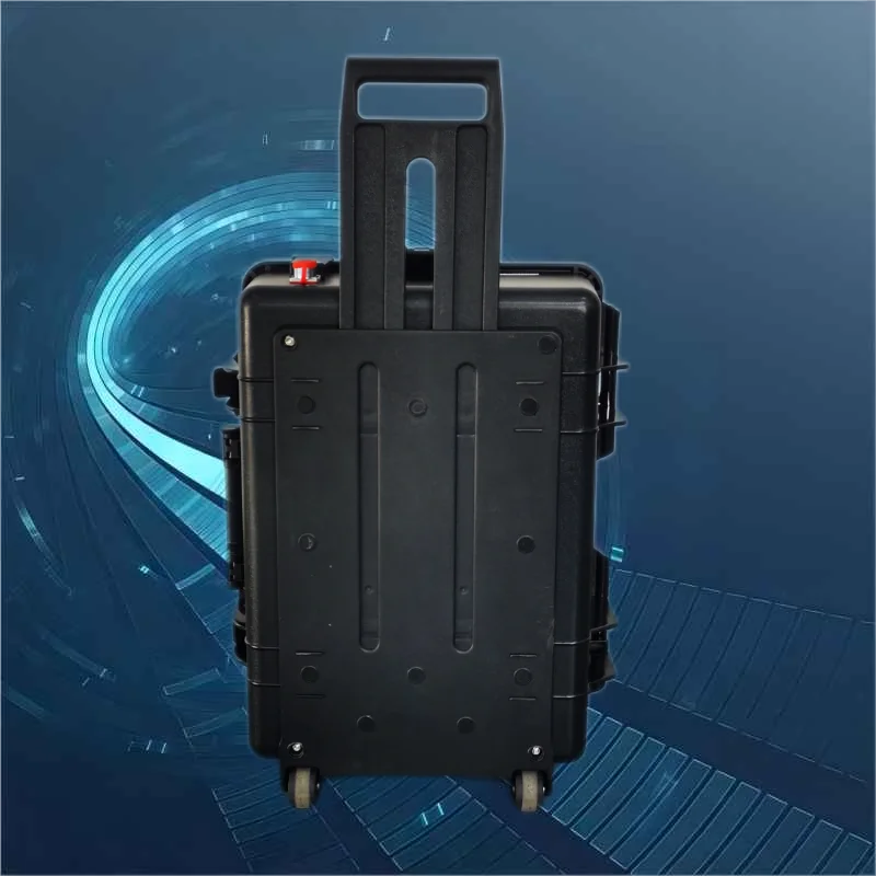 AccTek Portable 100W Pulse Fiber Laser Cleaning Rust Removal Tool Metal Cleaner Machine Universal Wheels Easy Moving Machine