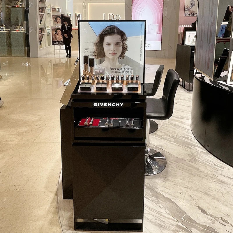 Acrylic cosmetics display shelf display cabinet cosmetics lipstick storage shelf perfume beauty display cabinet