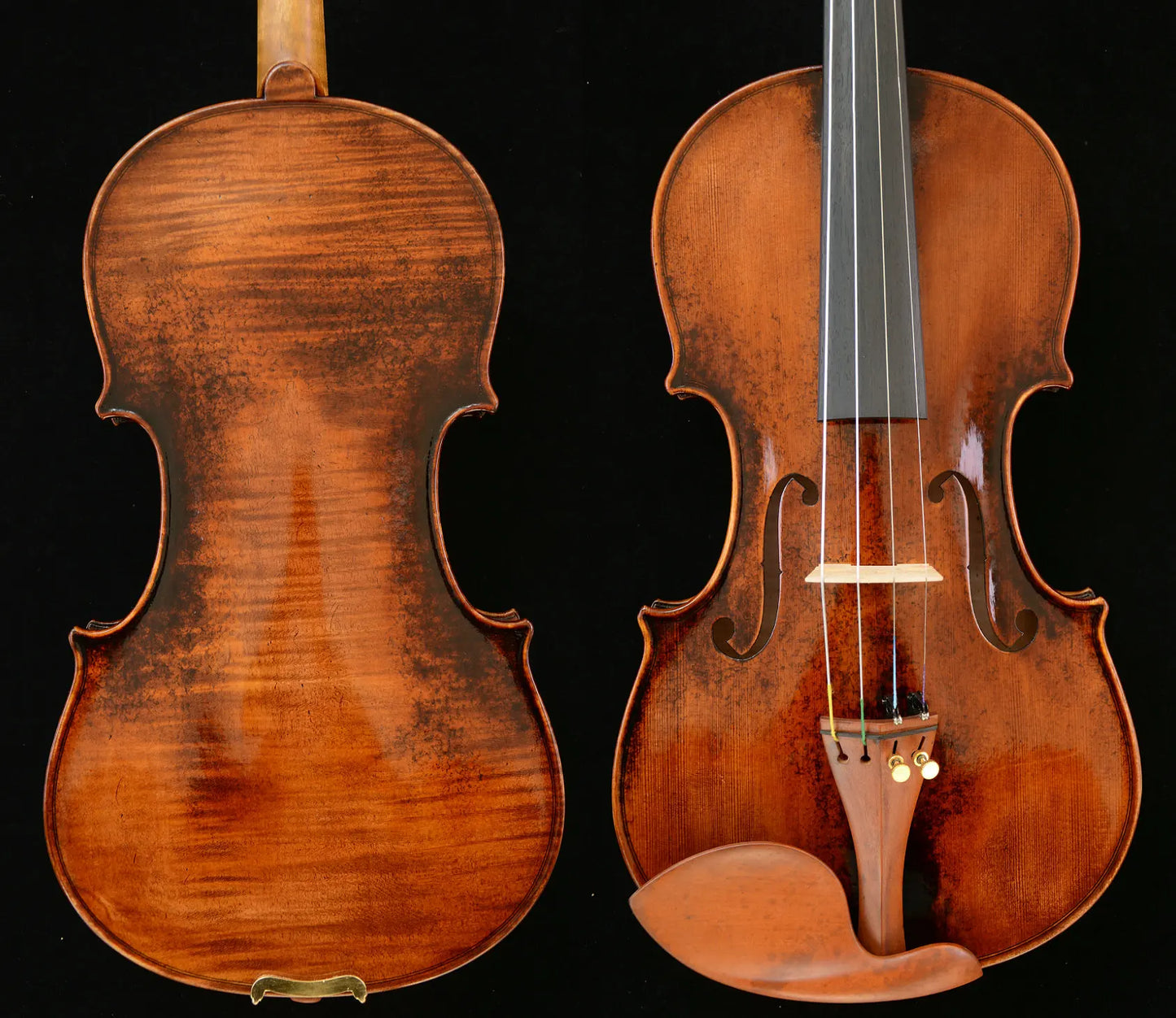 Actual Photo 1-PC Back Violin Master Violin Stradivari 1716 Messiah Violin W006