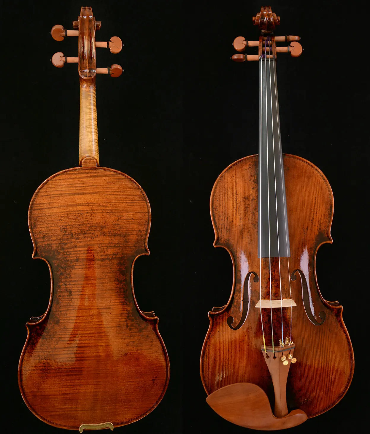 MMOOKA Actual Photo Amazing Sounding Violin Guarneri Violin 1-PC Back 200-y old Spruce No. W99