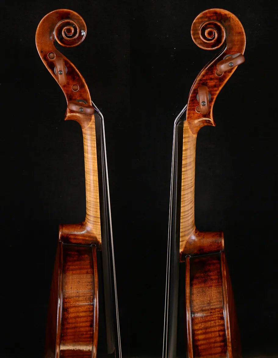 MMOOKA Actual Photo Amazing Sounding Violin Guarneri Violin 1-PC Back 200-y old Spruce No. W99