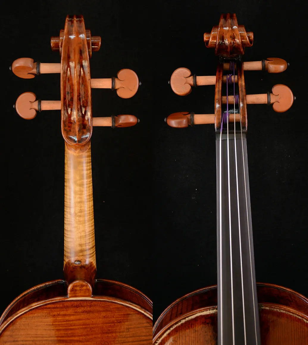 MMOOKA Actual Photo Amazing Sounding Violin Guarneri Violin 1-PC Back 200-y old Spruce No. W99