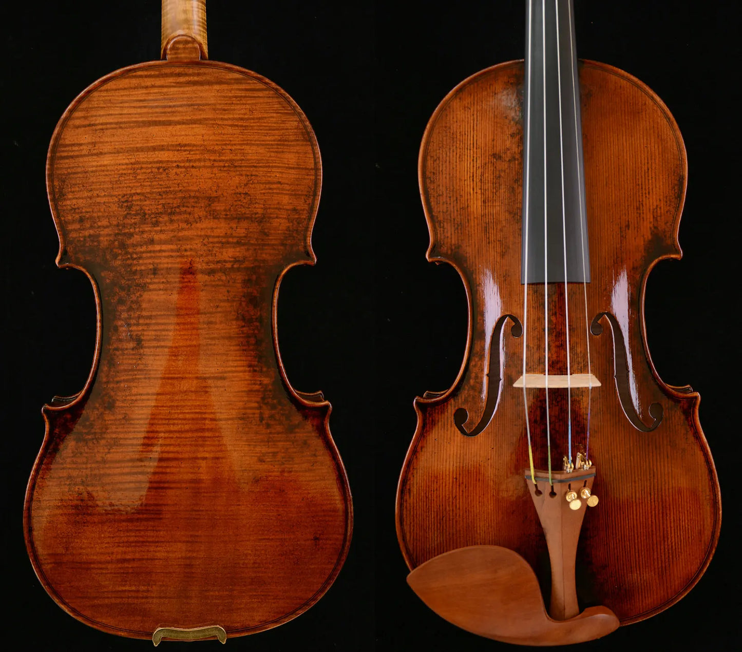 MMOOKA Actual Photo Amazing Sounding Violin Guarneri Violin 1-PC Back 200-y old Spruce No. W99