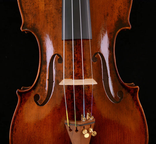 MMOOKA Actual Photo Amazing Sounding Violin Guarneri Violin 1-PC Back 200-y old Spruce No. W99