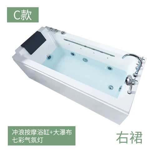 Adult household small size massage single person seamless integrated internet celebrity homestay constant temperature bathtub