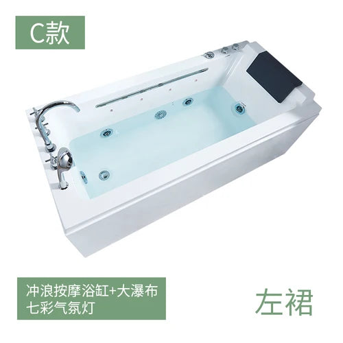 Adult household small size massage single person seamless integrated internet celebrity homestay constant temperature bathtub