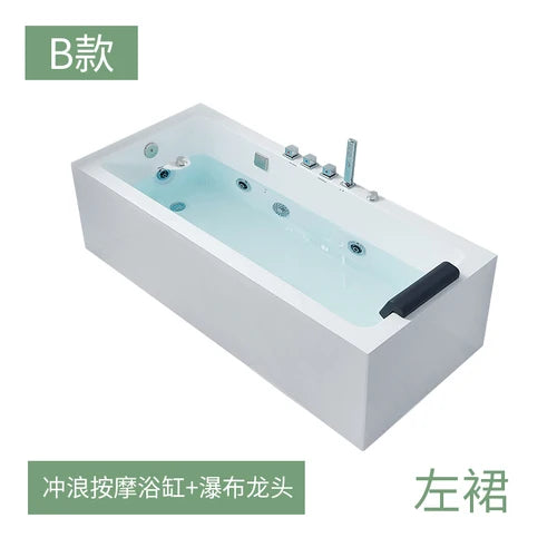 Adult household small size massage single person seamless integrated internet celebrity homestay constant temperature bathtub