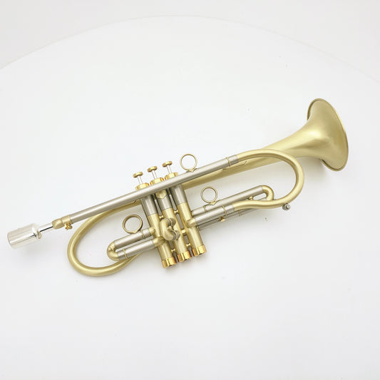 Advanced Custom Professional  MARGEWATE Trumpet Bb Tune Brass Gold Plated Surface Professional Music Instruments With Case