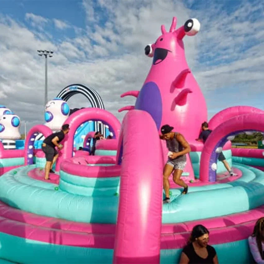 Adventure inflatable jumping park big inflatable bouncing castles inflatable playground outdoor for games