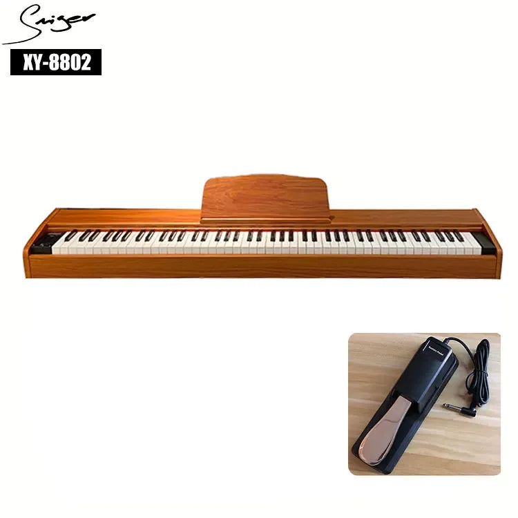 Affordable 88 key portable digital piano with full weighted hammer action keyboard electric digital piano
