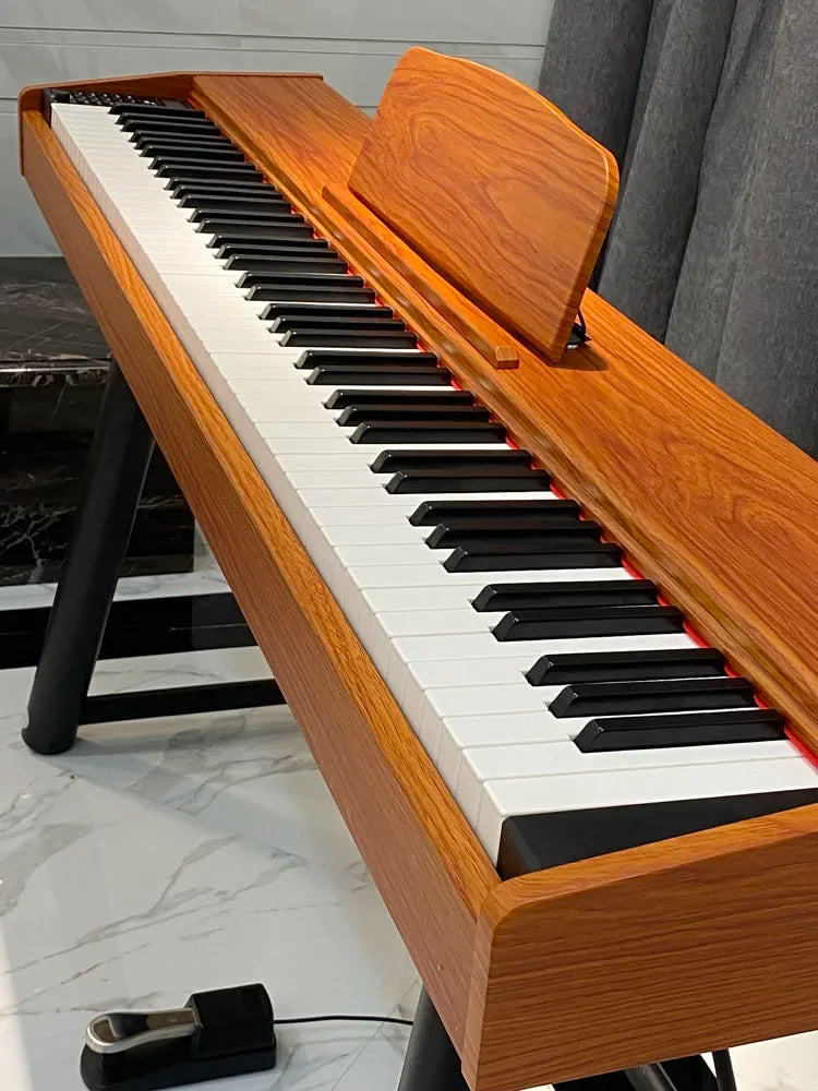 Affordable 88 key portable digital piano with full weighted hammer action keyboard electric digital piano