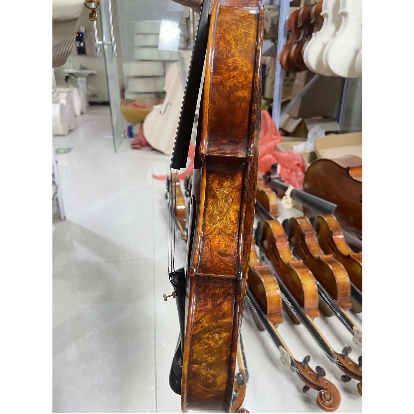 Aged Spruce and Birds Eye Maple full size 4/4 violin