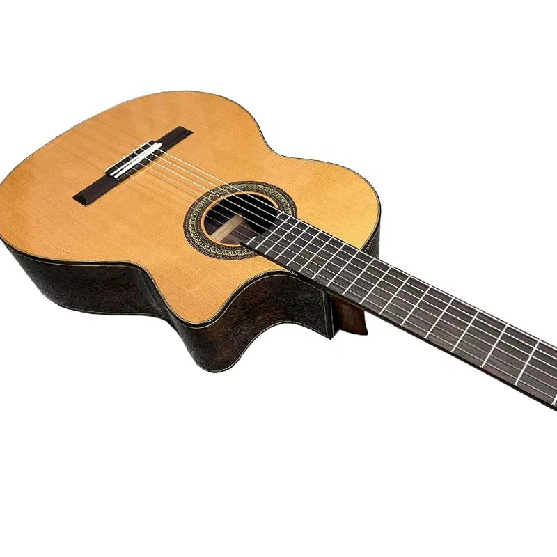Aiersi brand handmade all solid classical guitar popular stringed music instruments vintage solo cutaway Spanish classic guitar