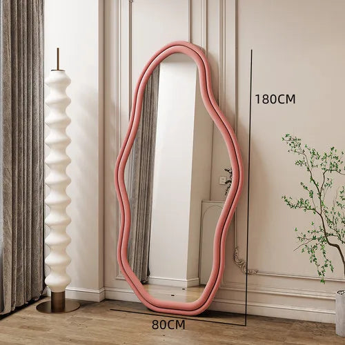 Alien internet celebrity full body mirror, home bedroom decoration mirror, clothing store, irregular wall dressing