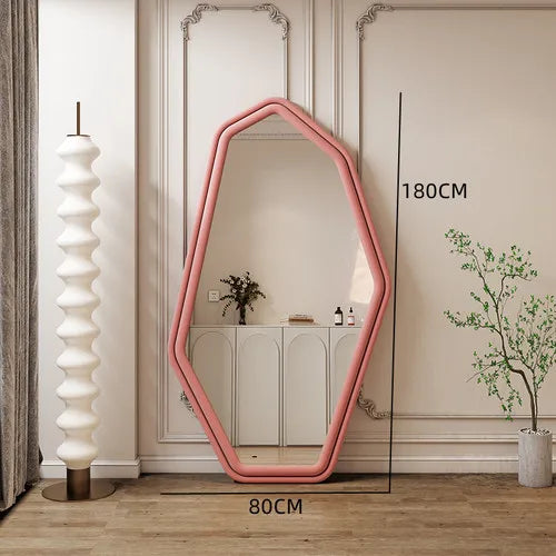 Alien internet celebrity full body mirror, home bedroom decoration mirror, clothing store, irregular wall dressing