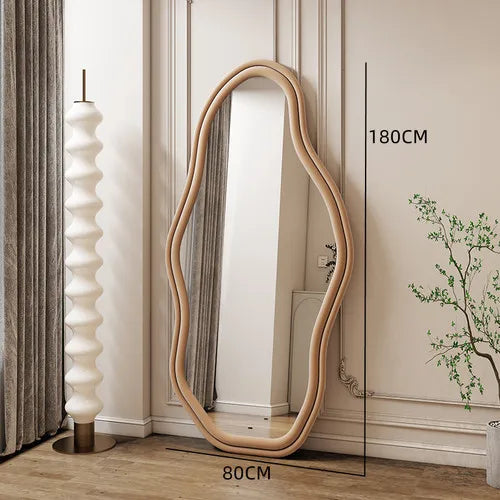 Alien internet celebrity full body mirror, home bedroom decoration mirror, clothing store, irregular wall dressing