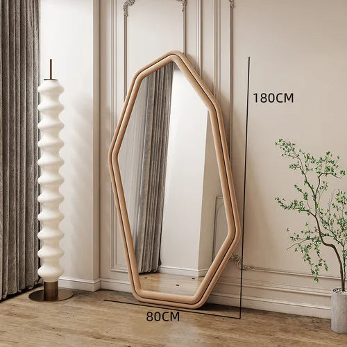 Alien internet celebrity full body mirror, home bedroom decoration mirror, clothing store, irregular wall dressing