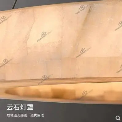 All-copper marble living room chandelier post-modern simple luxury dining room bedroom villa hall lamp model room